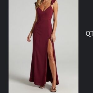 Showpo Burgundy Dress